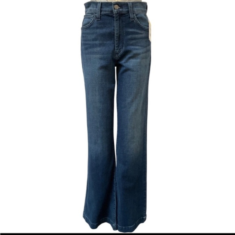 Joes Jeans Sarah Size 27 Blue Wide Leg Flare 10” High Rise NWT